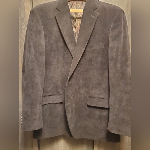 Ralph Lauren 46L Men's Corduroy Blazer Jacket Brown Paisley print lining EUC - Picture 9 of 9